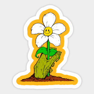 Zombie Flower Sticker